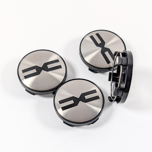 Dacia Nabendeckel 60mm neues Logo DC Link Rückseite Klemmung