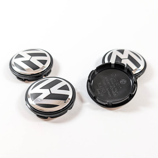 Nabenabdeckung Alufelge chrom schwarz 1J0601171XRW