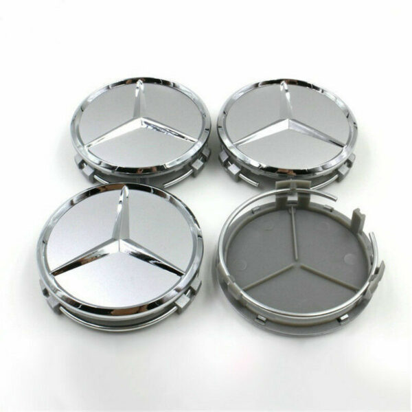 Mercedes Manenkappen in Silber
