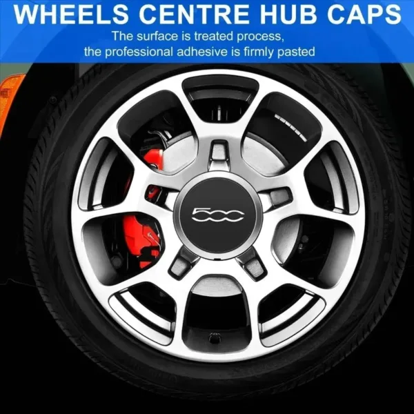 Fiat 500 Wheels Centre Hub Caps