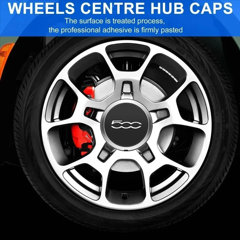 Fiat 500 Wheels Centre Hub Caps