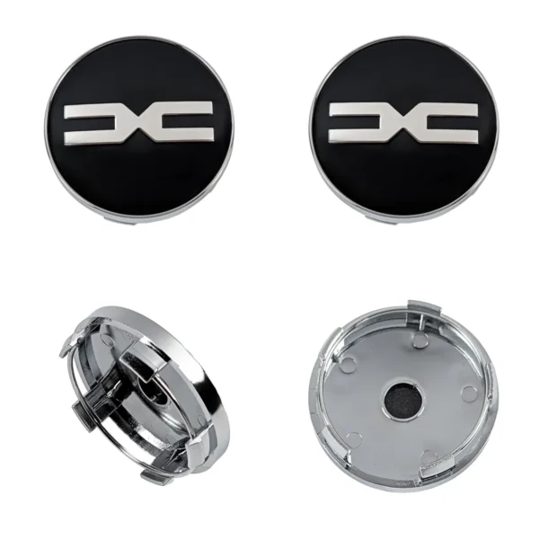 Nabenkappen dacia 60 mm silber mi schwarz. 4 Stück