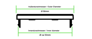 56 mm bmw nabenkappen