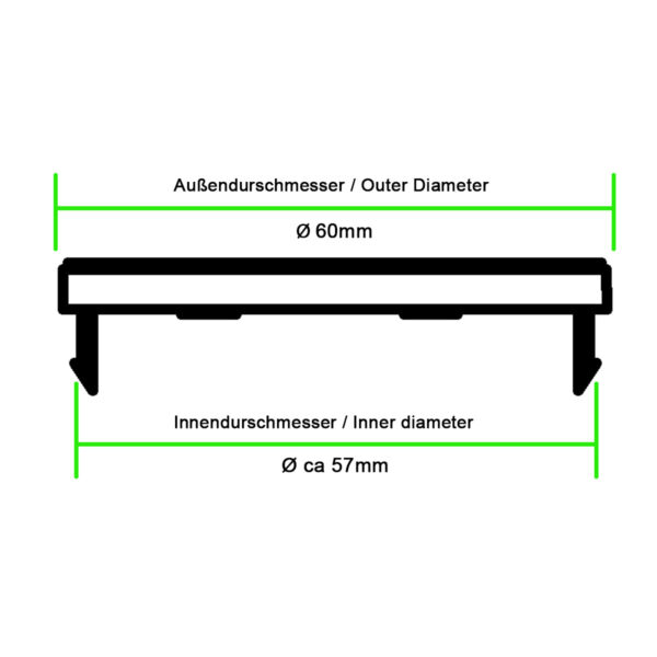 Nabenkappen für Mercedes Benz 60mm