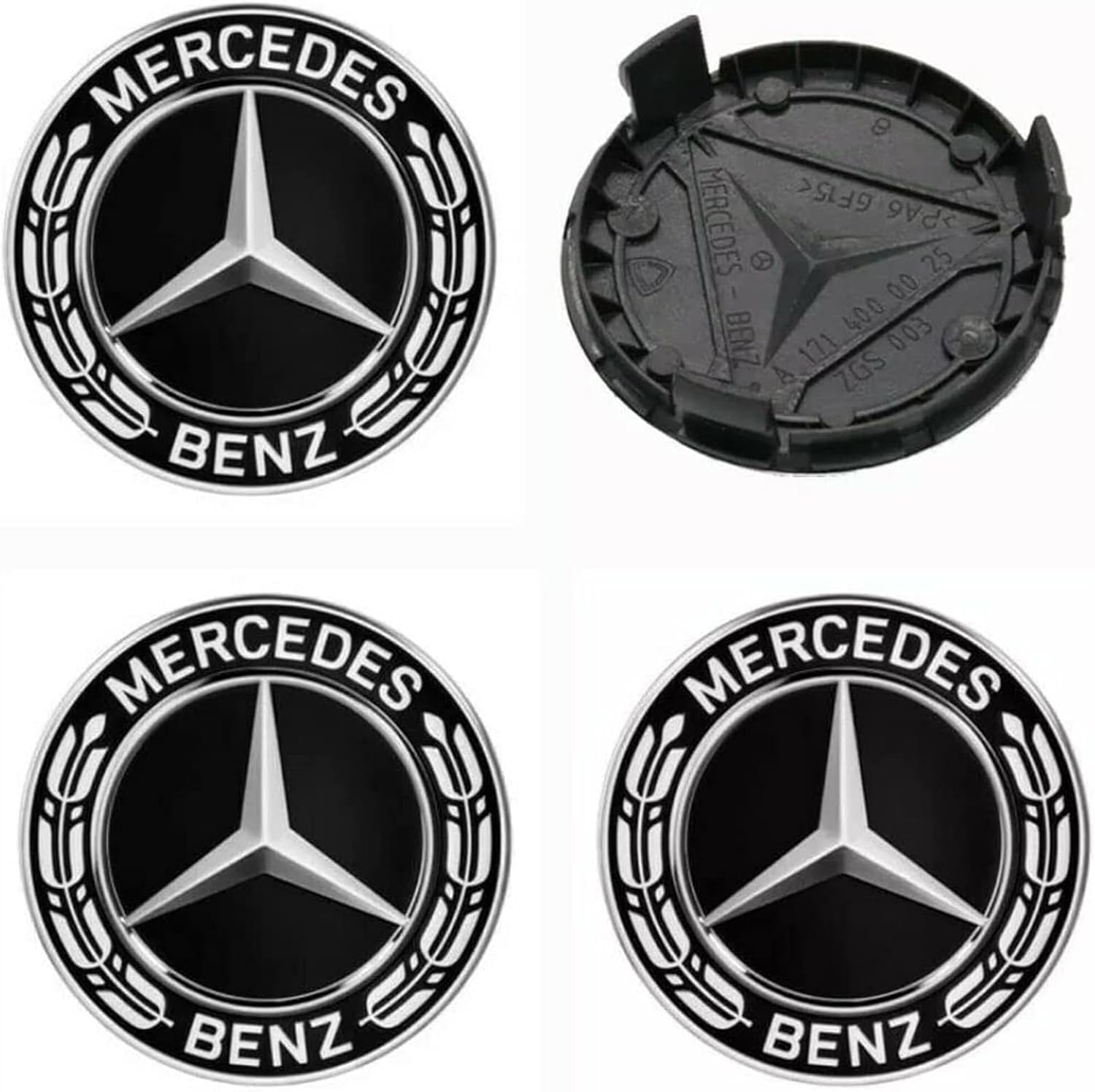 Nabenkappen schwarz für Mercedes