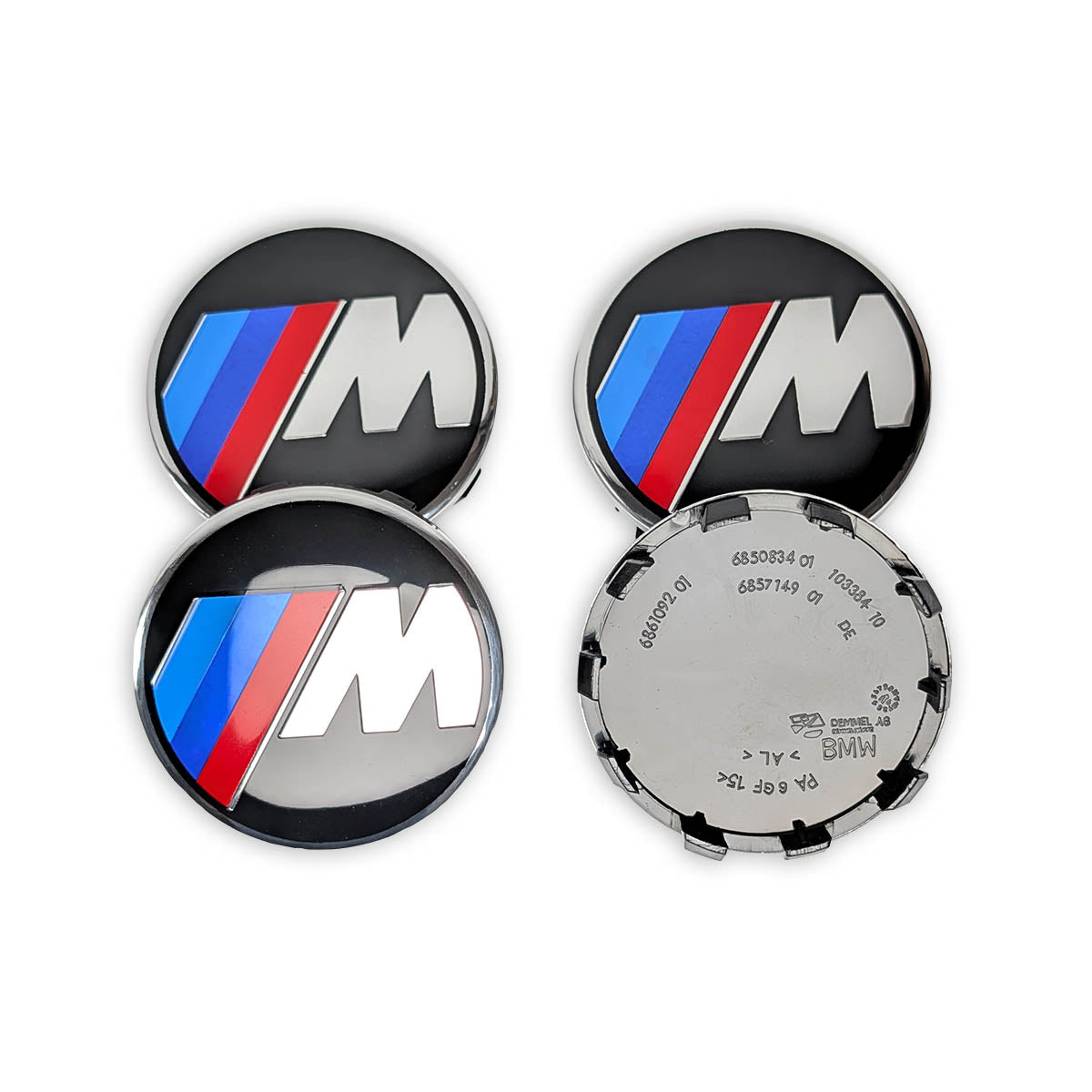 BMW Nabendeckel 56mm Felgenkappen M-Performance Design Radzierkappen für Alufelgen Set.