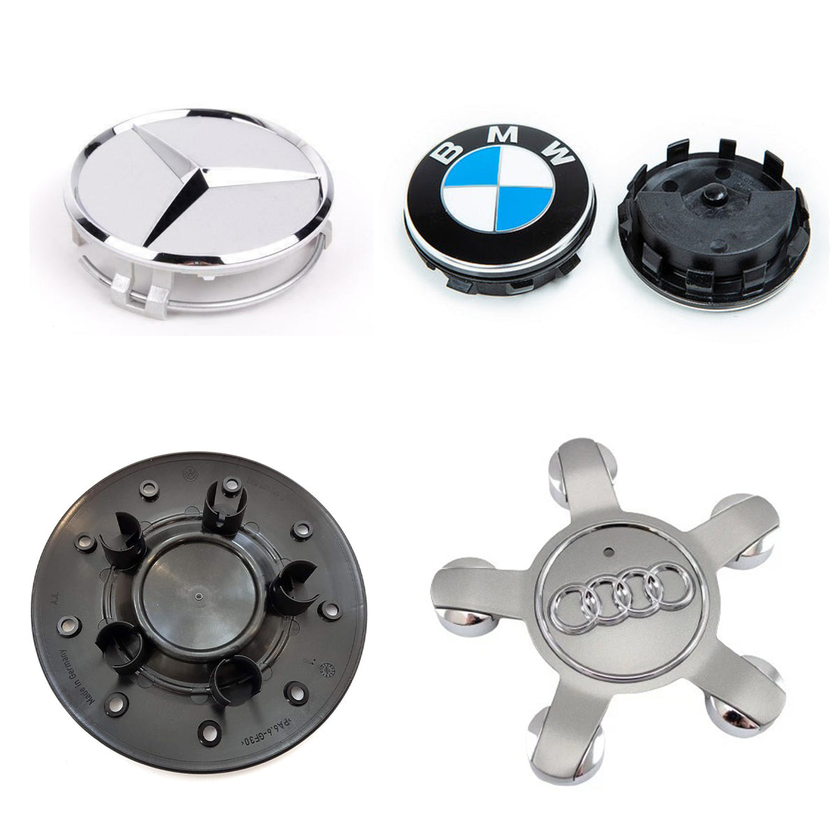 Beispiel Verschiedene Typen nabenkappen