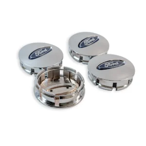 4 Stueck nabenabdeckung in chrom ford detail ansicht