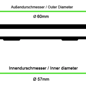 nabenkappen abmessungen 60 exterior und ca 57mm innendurschmesser