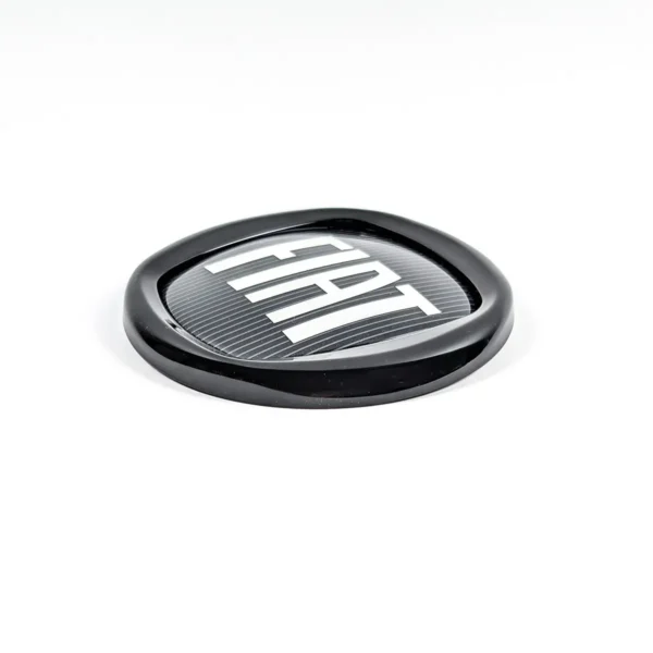 Fiat Emblem Seitenansicht flach Full Black