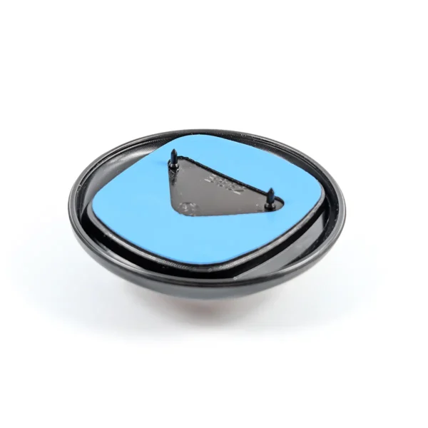 rückseite emblem 95mm fiat schwarz