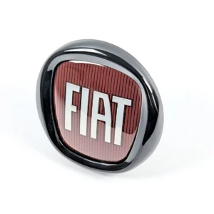 Fiat Emblem Schwarz Glanz 95mm – Kühlergrill Logo für Fiat 500, Panda & Punto