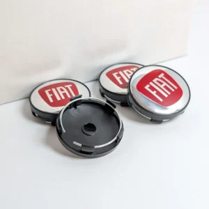 Vier Fiat Felgendeckel 60mm Radnabenabdeckung Produktfoto