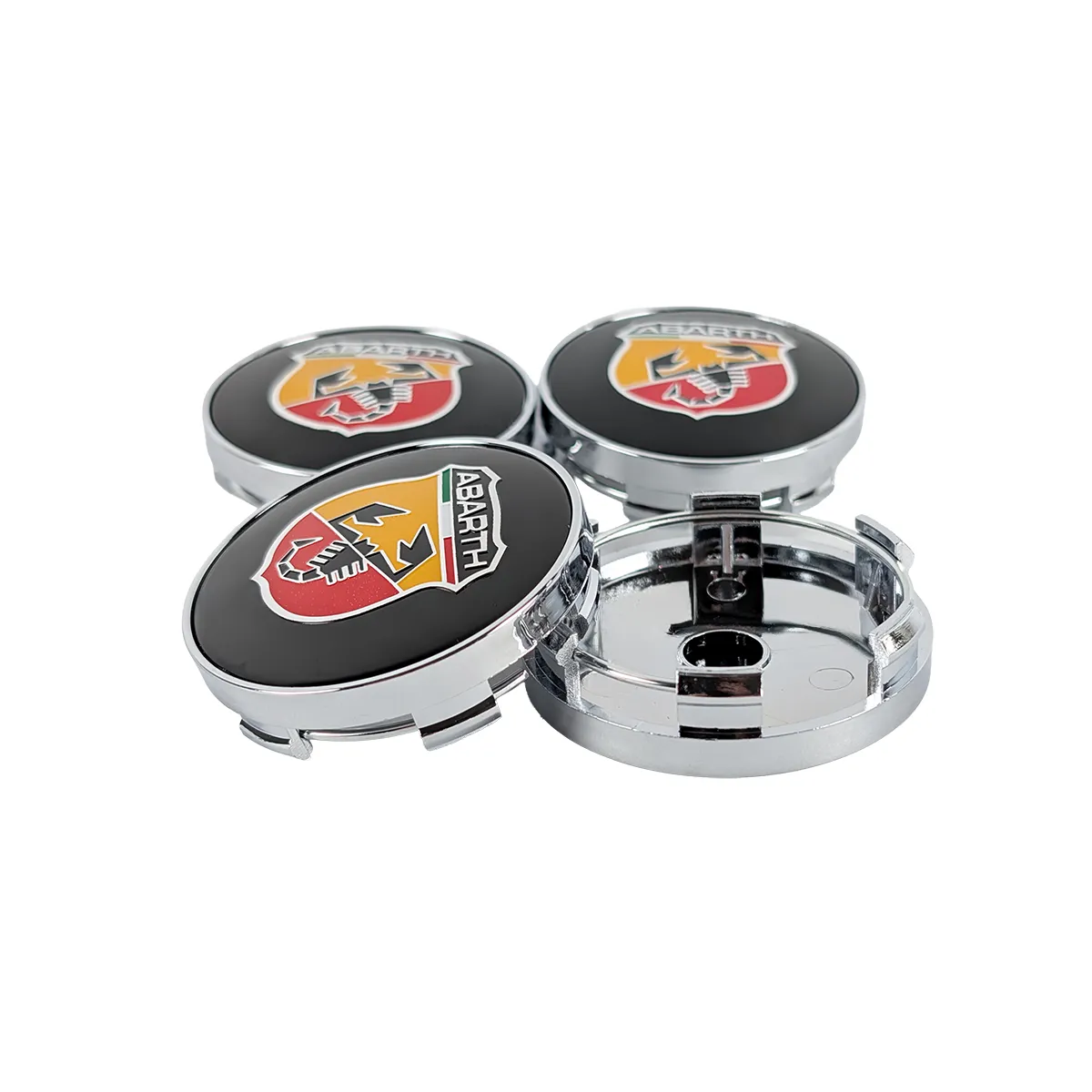 Nabendeckel Abarth 60 mm farbe chrom