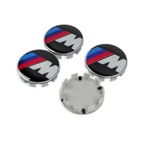 BMW M Nabenkappen 68mm Radnabendeckel Vorder- und Rueckseite