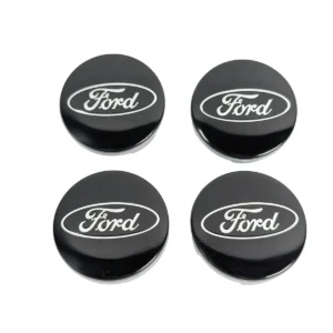 Ford Nabenkappen 54mm Nabendeckel Schwarz Set 4er