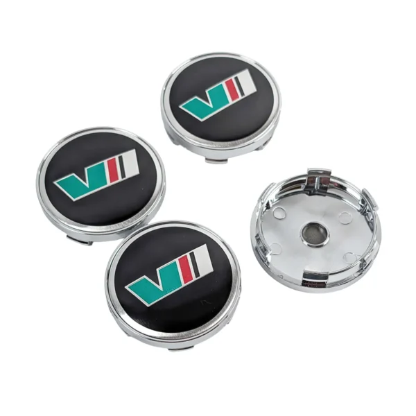Skoda Nabenkappen 60mm Radnabenabdeckung Chrom Rückseite