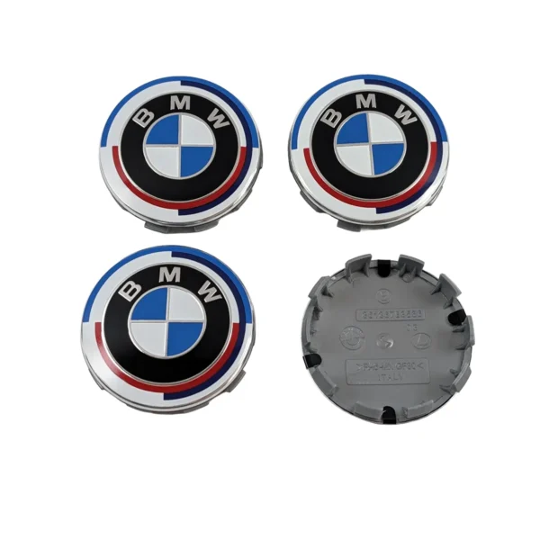 50 Jahre BMW M Felgendeckel 68mm Rückseite mit Teilenummer 36136783536