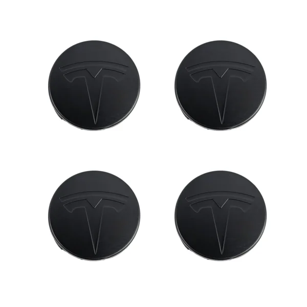 Radnabenabdeckung 56mm All Black matt fuer Tesla Model 3 Model Y Felgen