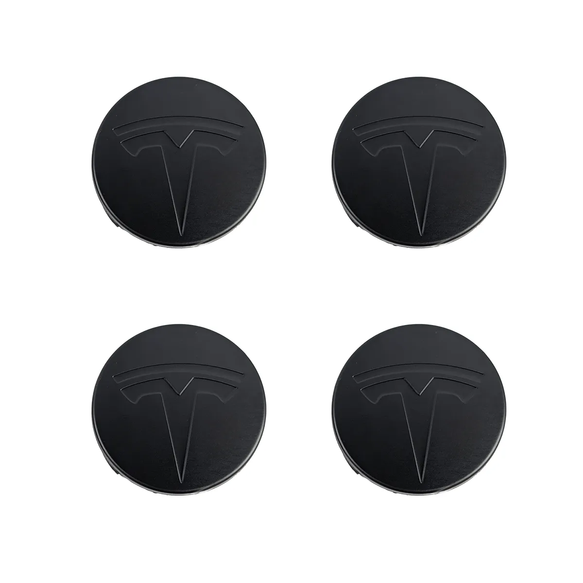 Radnabenabdeckung 56mm All Black matt fuer Tesla Model 3 Model Y Felgen