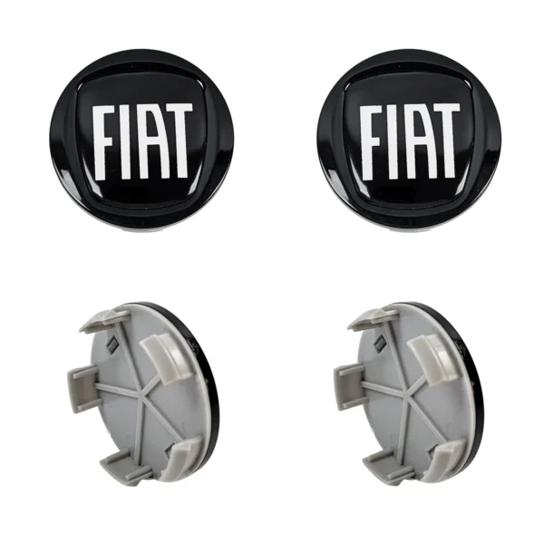 4x Nabendeckel für Fiat Ducato 60mm in Schwarz Glänzend 1358877080