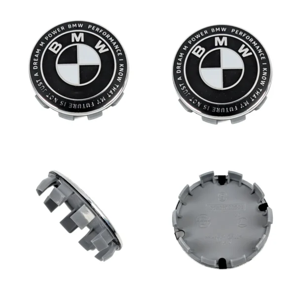 Nabenkappen 68mm Seitenansicht Montageclips und Profilhöhe