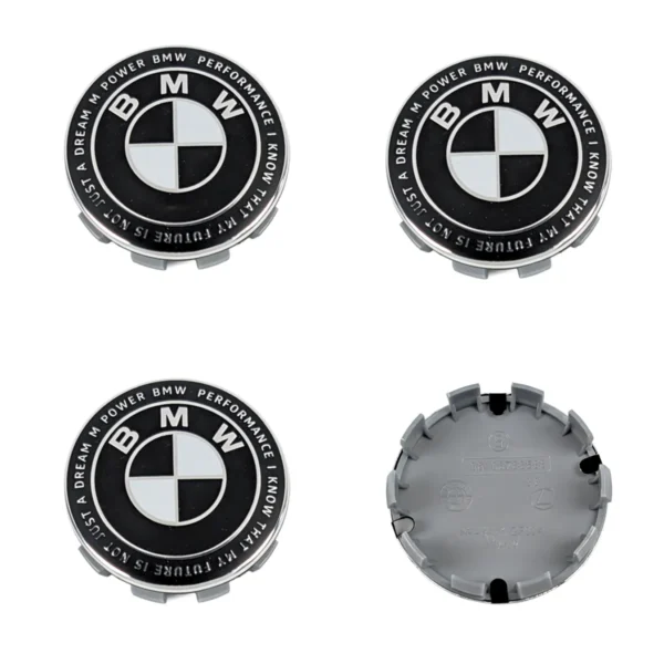 Nabendeckel Set für BMW 68mm Befestigungsclips Rückseite 36136783536