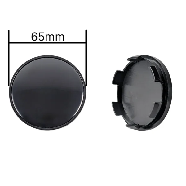 Radnabenabdeckung 65mm Schwarz Glanz universal Klemmsitz