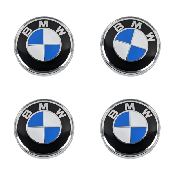 Radnabenkappen 60mm Chrom Glanz 4 Stück Set für Zubehörräder