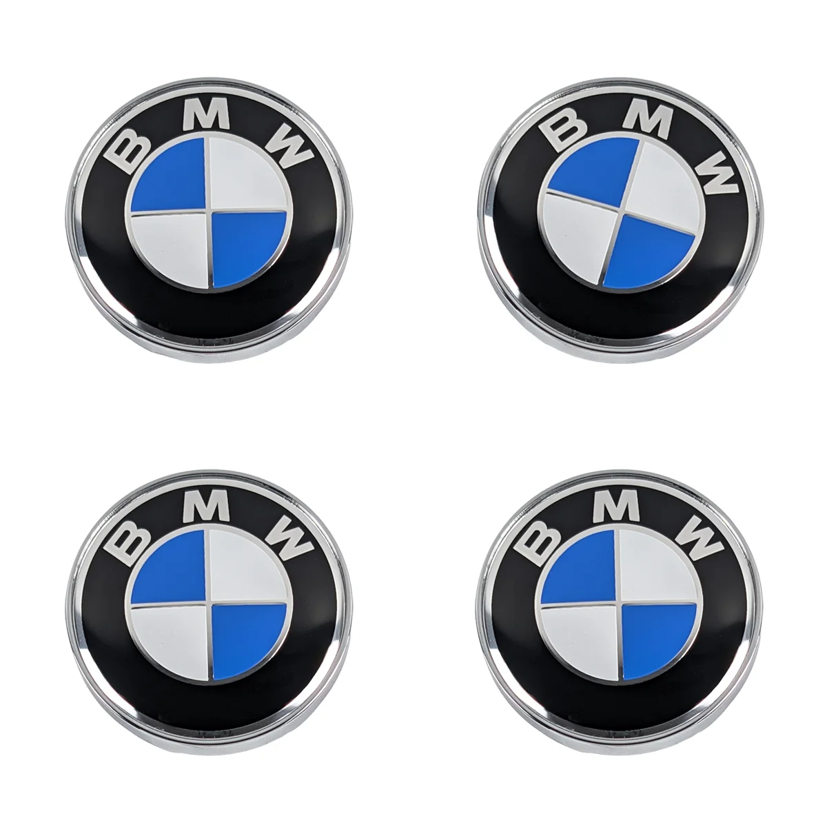 Radnabenkappen 60mm Chrom Glanz 4 Stück Set für Zubehörräder